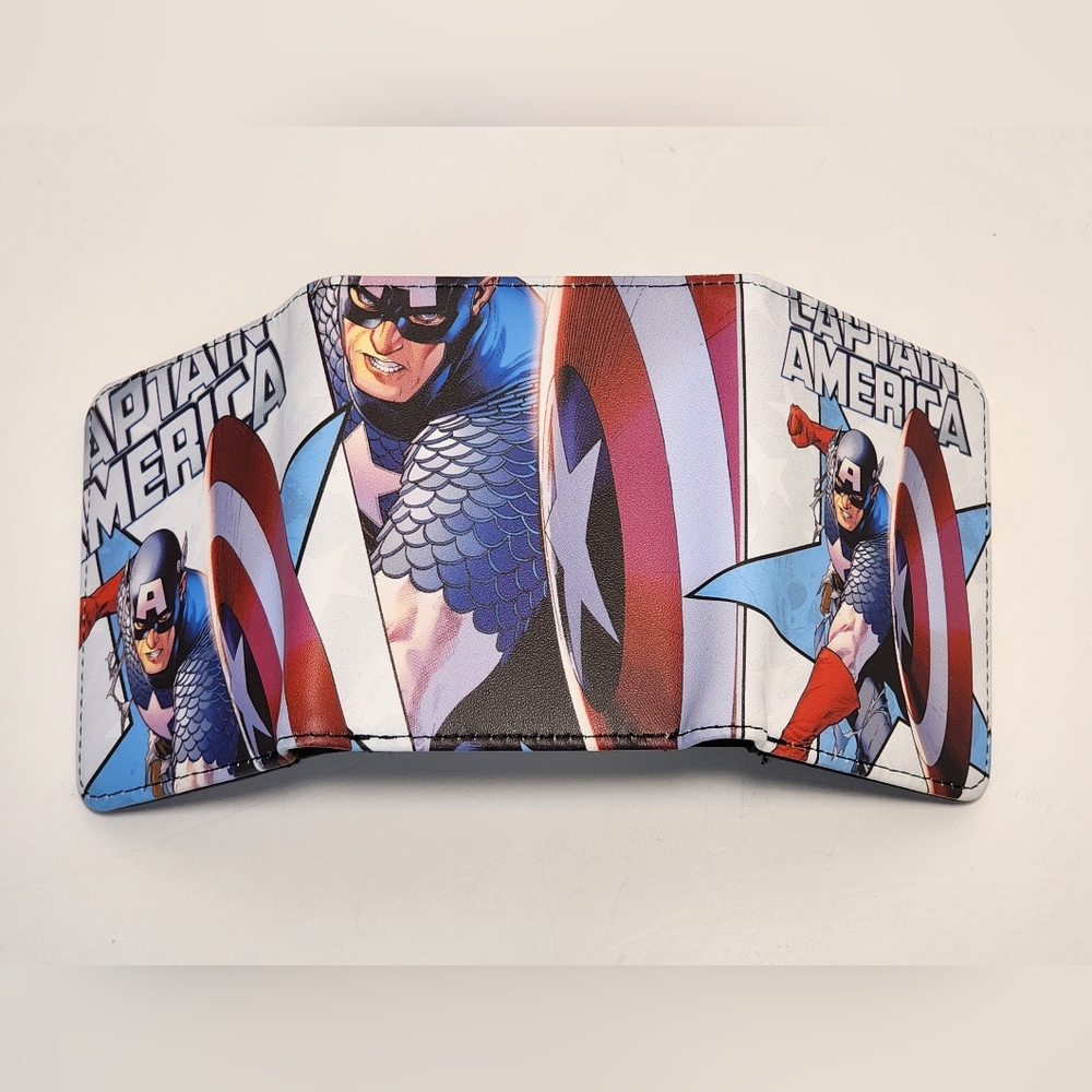 Marvel CAPTAIN AMERICA Trifold Wallet - NWT - Picture 5 of 9